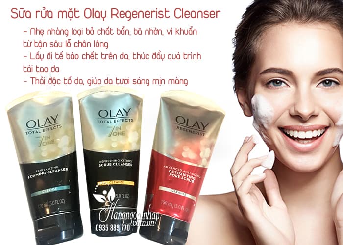 Sữa rửa mặt Olay Regenerist Cleanser 150ml của Mỹ 2