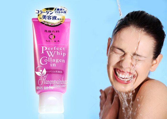 Sữa rửa mặt Shiseido Senka Perfect Whip Collagen in 120g 3