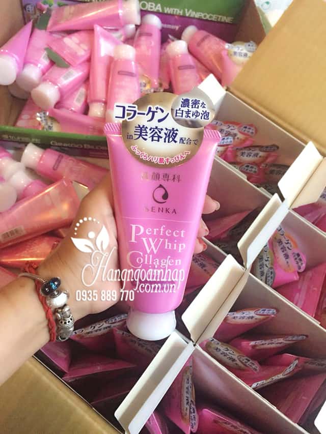 Sữa rửa mặt Shiseido Senka Perfect Whip Collagen in 120g 5