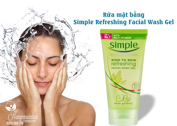 Sữa rửa mặt Simple Refreshing Facial Wash Gel 150ml 