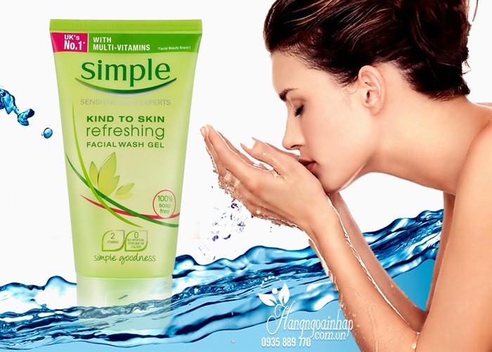 Sữa rửa mặt Simple Refreshing Facial Wash Gel 