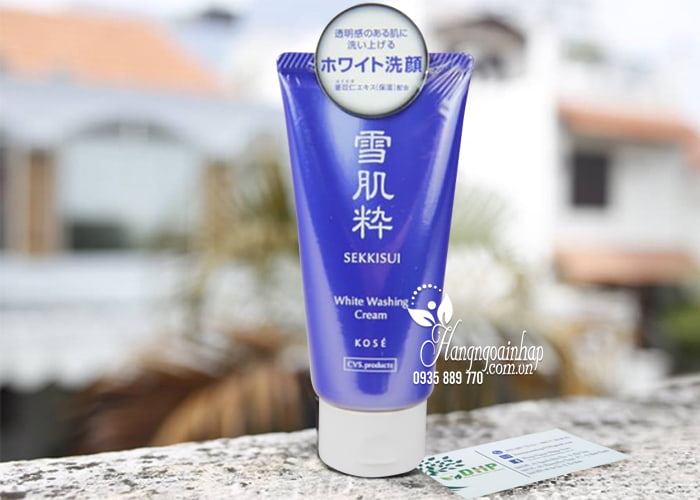 Sữa rửa mặt trắng da Kose Sekkisui White Washing Cream 80g 1