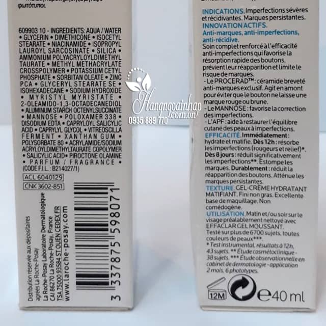 Kem trị mụn La Roche Posay Innovation Effaclar Duo + 40ml 3