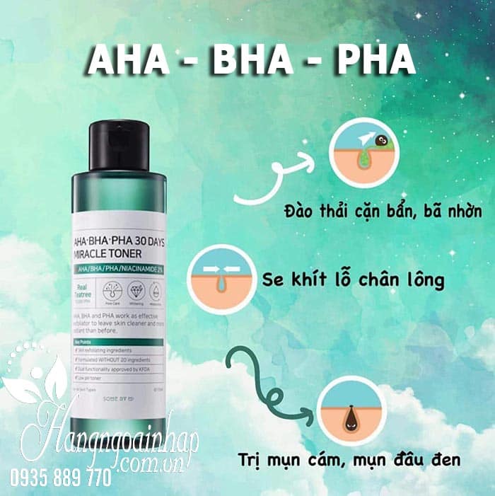 Thành phần của Nước hoa hồng AHA BHA PHA 30 Days Miracle 