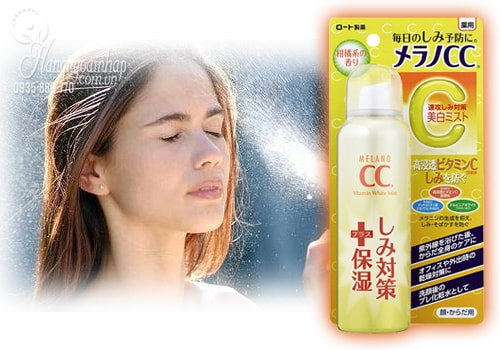 Xịt khoáng trắng da Rohto Melano CC Whitening Mist 100g của Nhật Bản