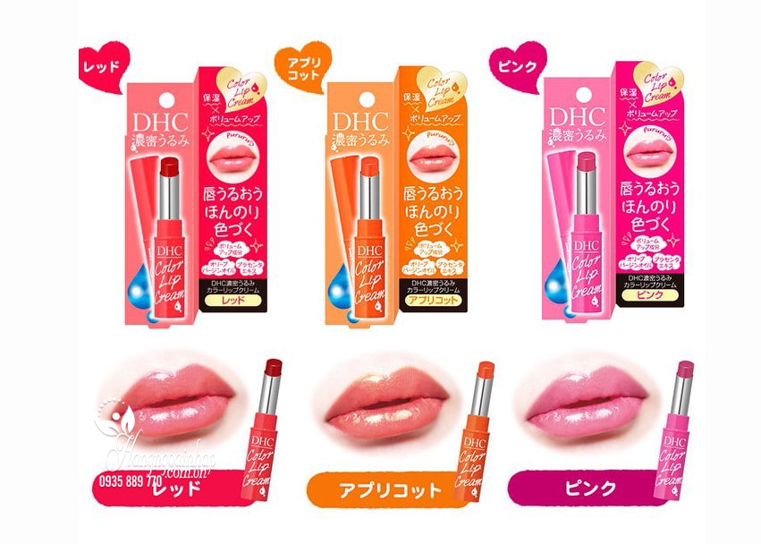 Son dưỡng có màu DHC Color Lip Cream của Nhật Bản chính hãng tại Hàng Ngoại Nhập