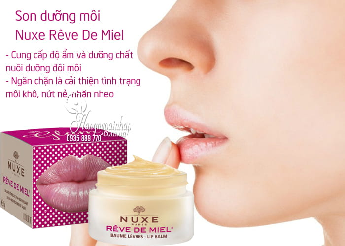 Son dưỡng môi Nuxe Rêve De Miel hũ 15g của Pháp giá tốt 3