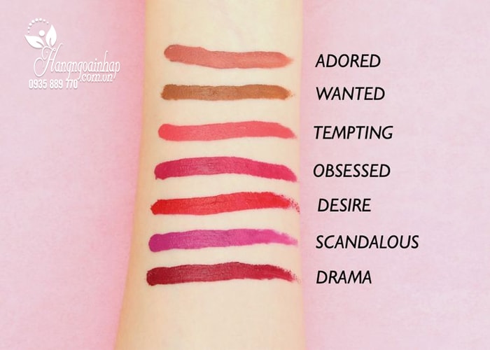 Son kem lì Victoria Secret Velvet Matte Cream Lip Stain Mỹ