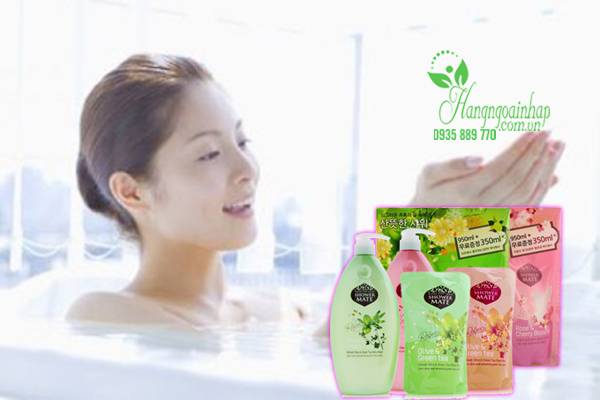 Set sữa tắm Shower Mate Goat Milk 950ml + 350ml của Hàn Quốc