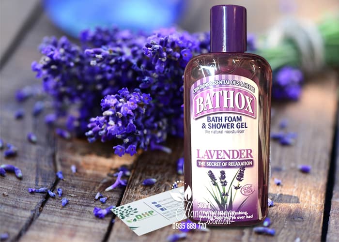 Sữa tắm Bathox Lavender 500ml mùi hoa oải hương của Úc 1