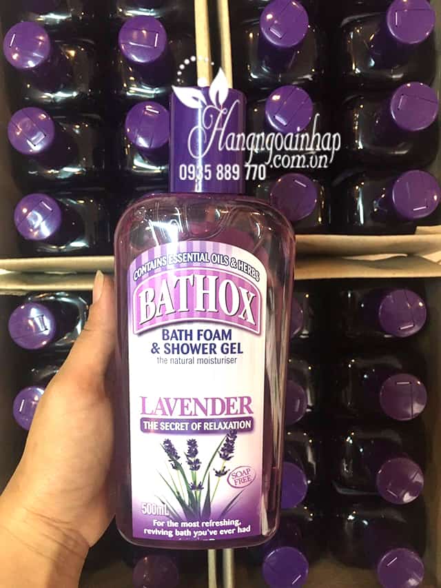 Sữa tắm Bathox Lavender 500ml mùi hoa oải hương của Úc 5