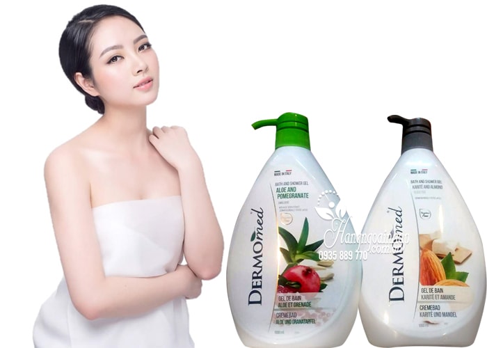 Sữa tắm dưỡng da Dermomed Bath & Shower Gel 1000ml của Ý 5