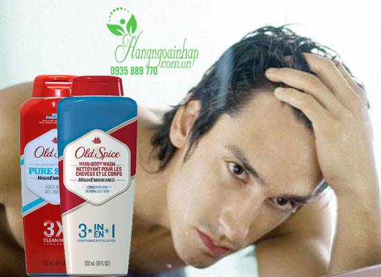 Sữa tắm gội xả Old Spice Hair & Body Wash 3 in 1 cho nam 532ml 