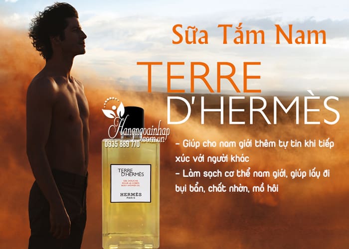 Sữa tắm nam Terre DHermes Body Shower Gel 200ml của Pháp 2