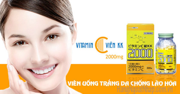 Viên Uống Trắng Da Chống Lão Hóa Vita Treal Vitamin C KK 2000mg