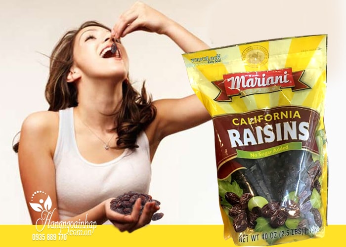 Nho khô Raisins Mariani California 1,13kg của Mỹ