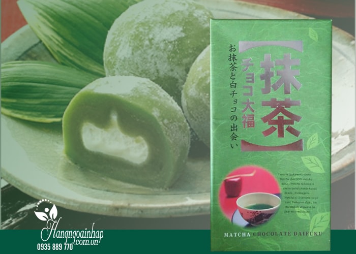 Bánh Mochi trà xanh Daifuku hộp 18 cái của Nhật Bản