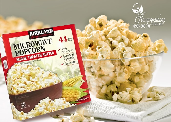 Bắp rang bơ Kirkland Signature Microwave Popcorn 4,1kg của Mỹ