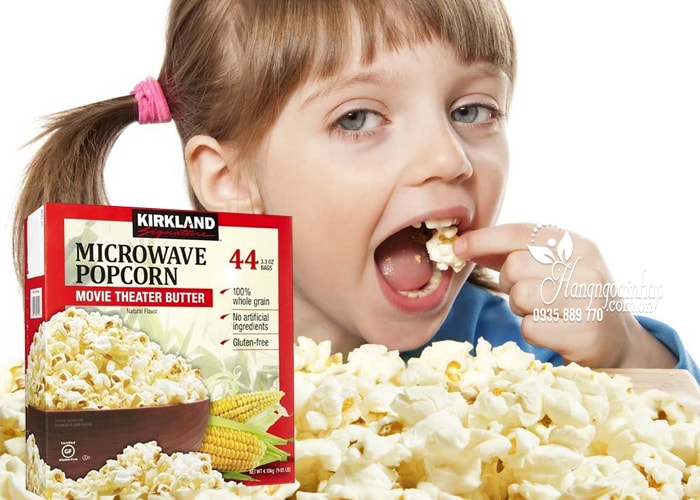 Bắp rang bơ Kirkland Signature Microwave Popcorn của Mỹ