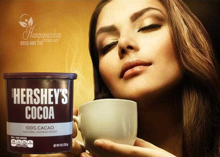 Bột cacao nguyên chất, không đường Hershey’s Cocoa 