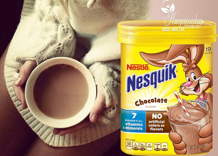 Bột cacao sữa Nestle Nesquik Chocolate 266g