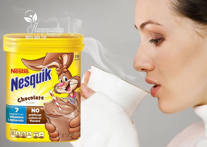 Bột cacao sữa Nestle Nesquik Chocolate 266g Mỹ