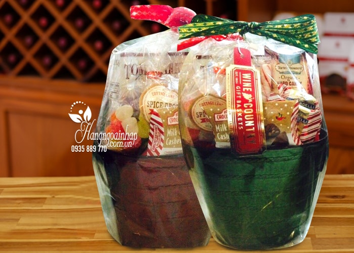 Giỏ quà Tết mini Wine Country Gift Basket của Mỹ