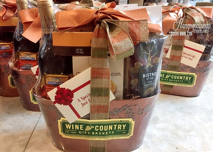 Giỏ quà Tết sang trọng Wine Country Gift Baskets của Mỹ
