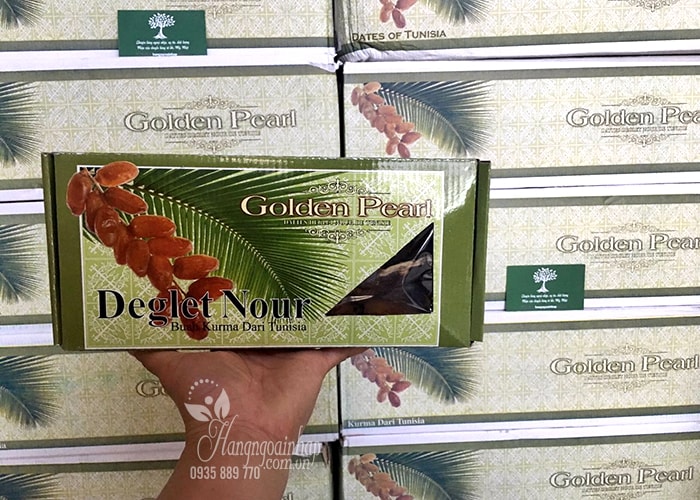 Chà là khô nguyên cành Golden Pearl Deglet Nour 500g của Tunisia 