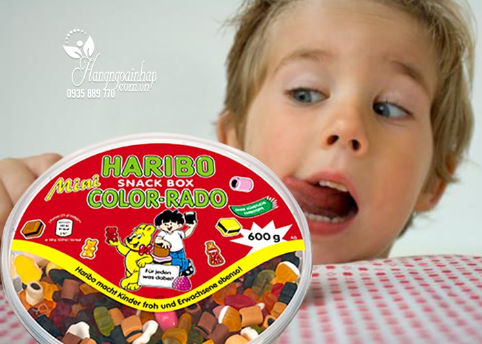 Kẹo dẻo Haribo Snack Box Color-Rado 600g 