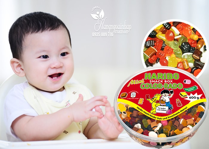 Kẹo dẻo Haribo Snack Box Color-Rado 600g Đức