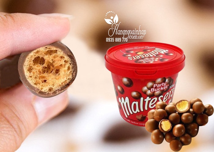 Hộp kẹo Socola Maltesers Party Bucket 520g 