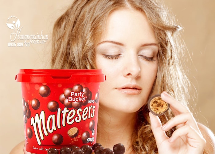 kẹo Socola Maltesers Party Bucket 520g của Mỹ