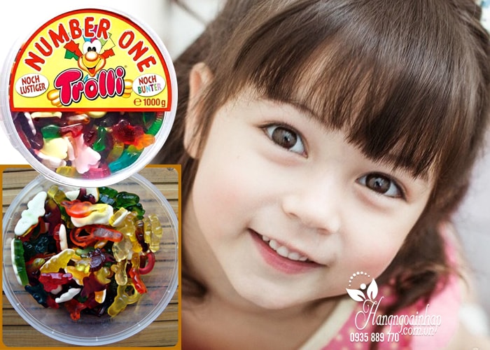 Kẹo dẻo hình thú Trolli Number One 1000g