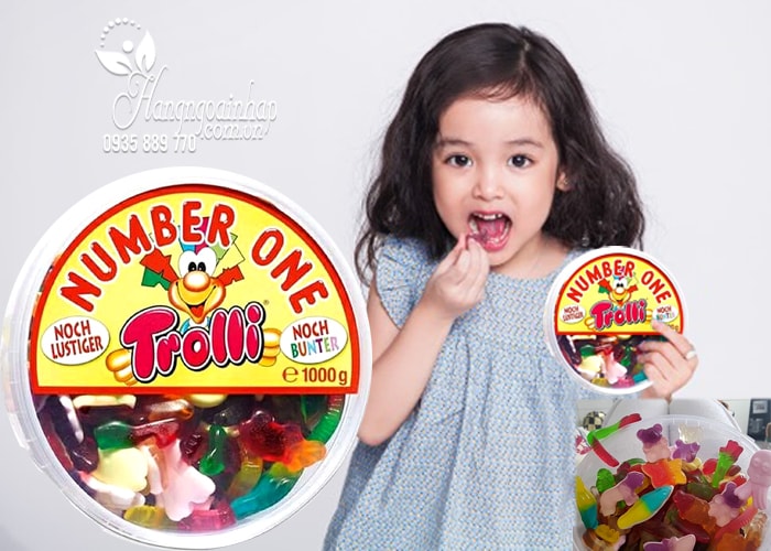 Kẹo dẻo hình thú Trolli Number One của Đức