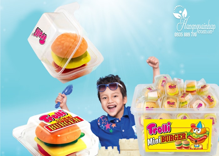 Kẹo dẻo Trolli Mini Burger 600g