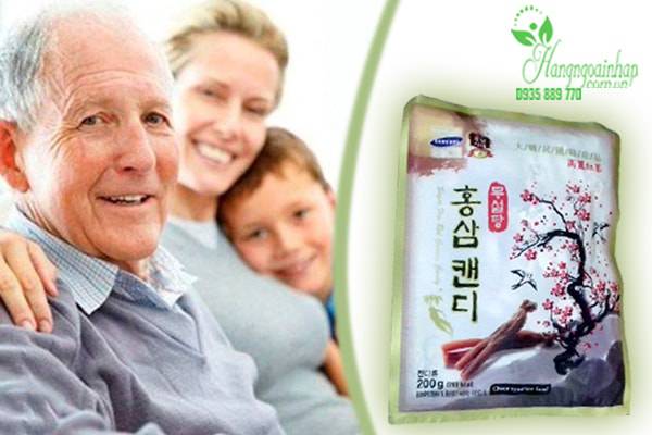 Kẹo sâm không đường Korean red ginseng candy sugar free 200g