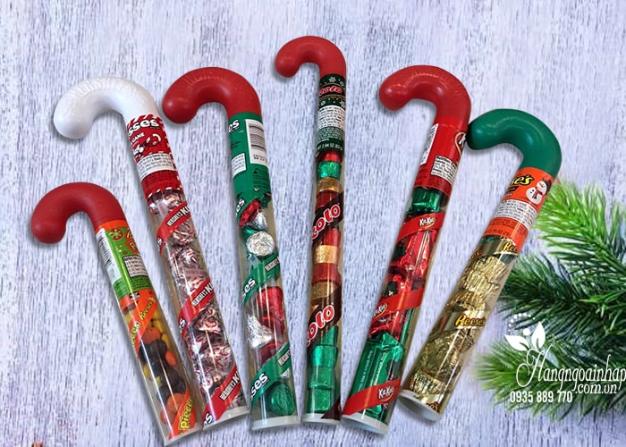 Kẹo Socola Noel hình cây gậy của Mỹ