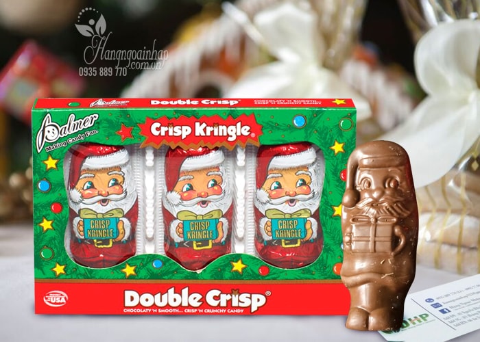 Kẹo Socola hình ông già noel Crisp Kringle của Mỹ