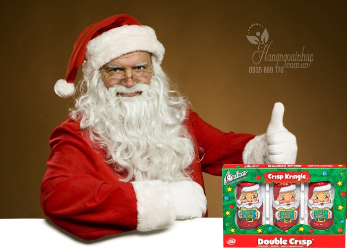 Kẹo Socola hình ông già noel Crisp Kringle của Mỹ