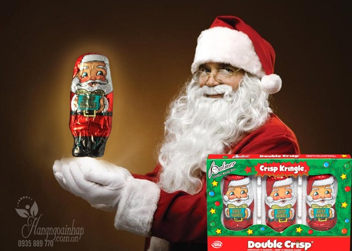 Kẹo Socola hình ông già noel Crisp Kringle của Mỹ