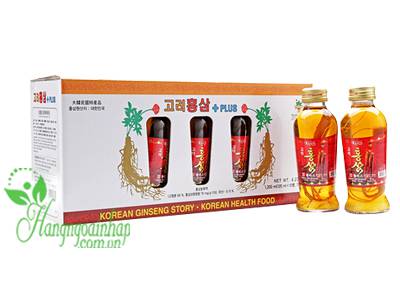 Nước hồng sâm có củ KGS Hàn Quốc 10 lọ x 120ml