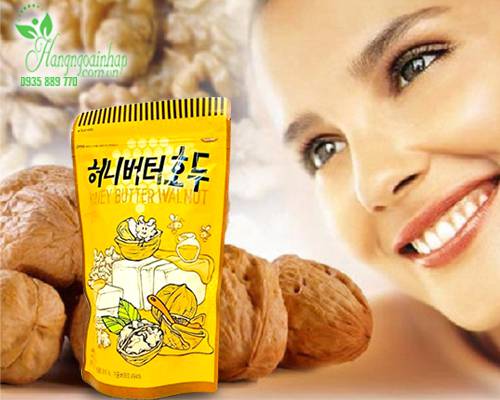 Óc chó tẩm mật ong Honey Butter Walnut 220g của Hàn Quốc