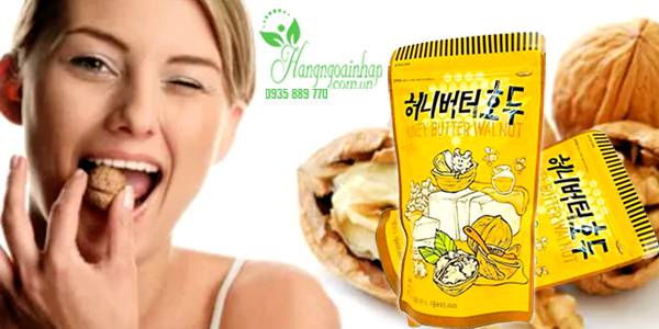 Óc chó tẩm mật ong Honey Butter Walnut 220g của Hàn Quốc