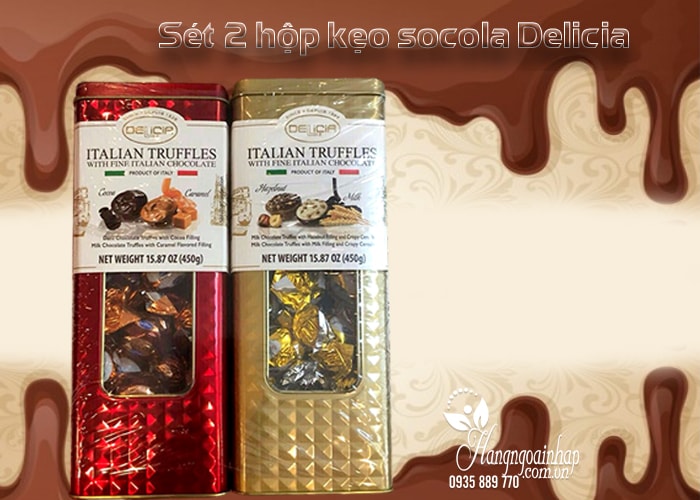 Kẹo socola cao cấp Delicia Italian Truffles 