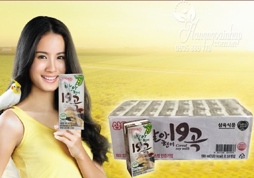 Sữa ngũ cốc 19 vị Sahmyook của Hàn Quốc thùng 24 hộp x 190ml