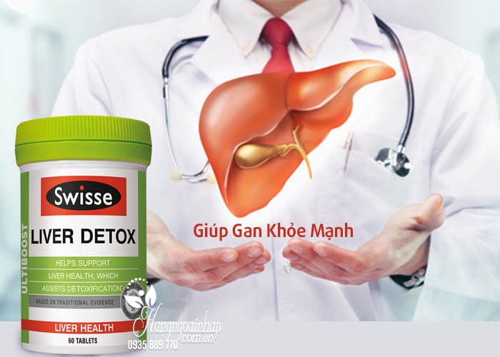 Viên uống bổ gan, thải độc Swisse Liver Detox 60 viên nhập khẩu từ Úc 