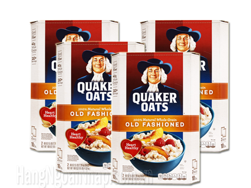 Yến mạch nguyên hạt nhập từ Mỹ - Quaker Oats Old Fashioned 