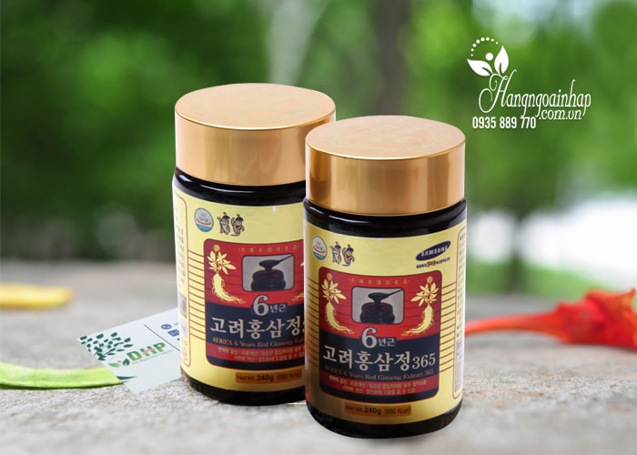 Cao hồng sâm 365 Hàn Quốc 6 năm tuổi Hộp 240g x 2 lọ