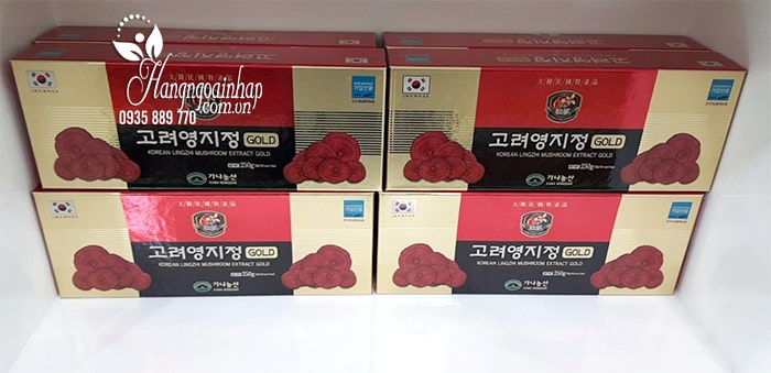 Cao Linh Chi Đỏ Hàn Quốc Hộp Màu Vàng 5 Lọ 250 Gram 1